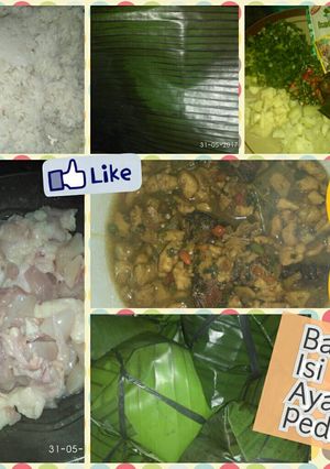 Foto resep "Berbagi Rahmat" Bacang Isi Ayam Pedasss