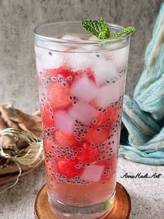 Foto resep Es Semangka Merah Putih