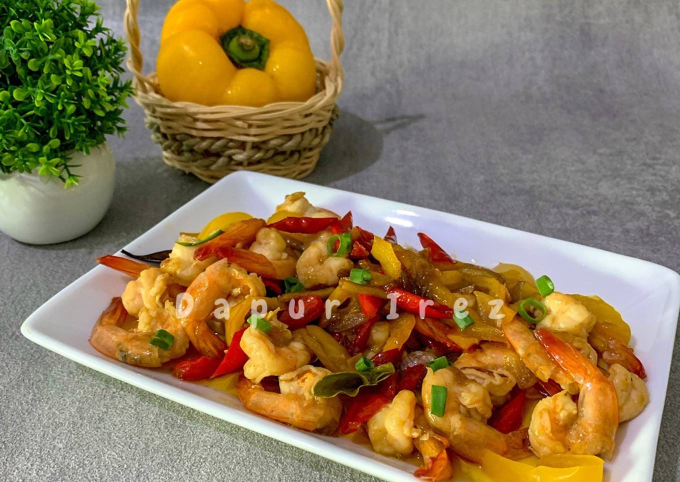 Udang Tumis Paprika