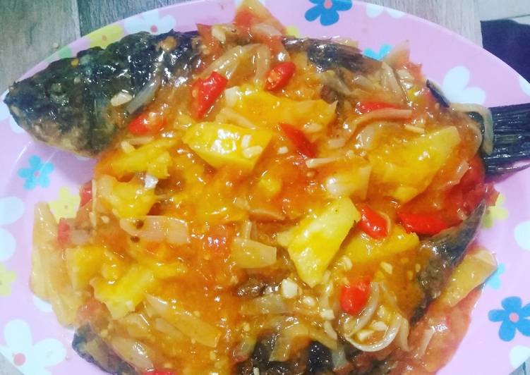 Resep Ikan mas asam manis Lezat