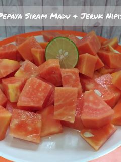Foto resep Pepaya Siram Madu & Jeruk Nipis