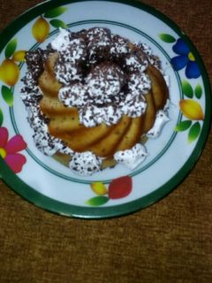 صورة لوصفة كيكة الباباز بطريقة بسيطة ولذيذة 😜😜😜😜😘