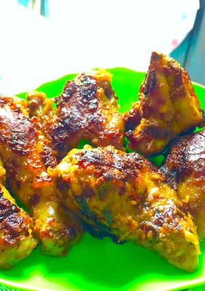 Foto resep Ayam bakar bumbu kare pedas