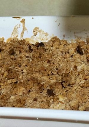 Una foto de 2. Crumble manzana rapido y sin lactosa