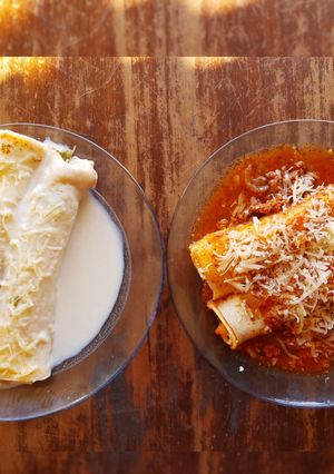 Una foto de Canelones de acelga.😋