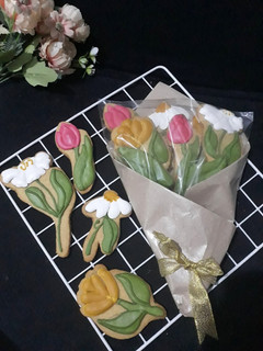 Foto resep Bouquet Flower Cookies with Royal Icing
