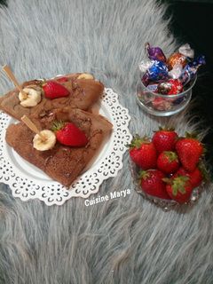 صورة لوصفة ليكراب بالموز والفراولة 🍌🍓