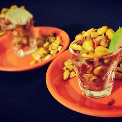 A picture of Crispy sweet corn shots.