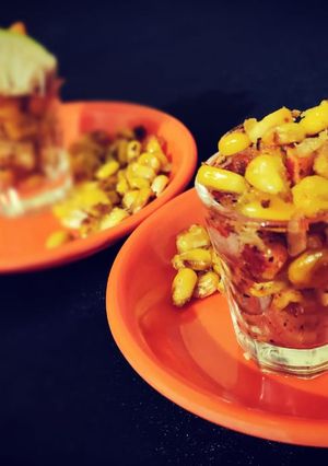 A picture of Crispy sweet corn shots.