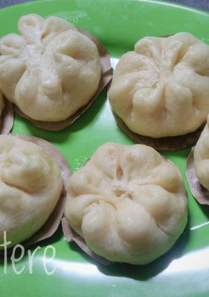 Foto resep Steamed bun/pao isi keju susu (metode all in one)