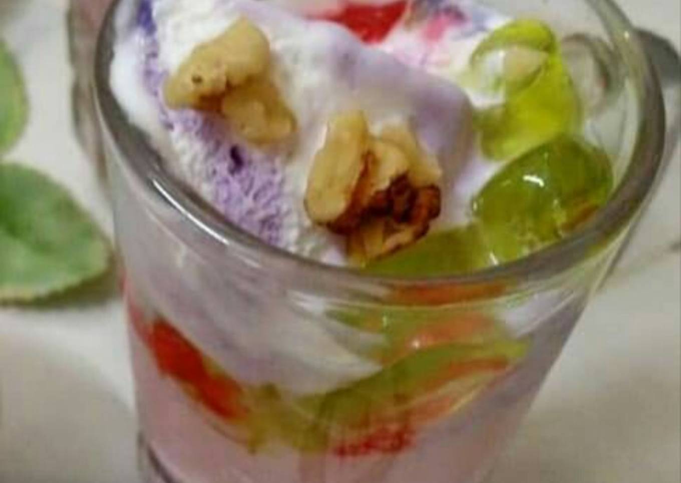 Chilled blue berry falooda