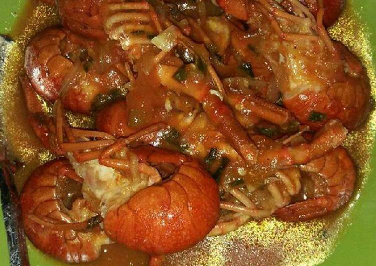 Resep Baby lobster asam pedas manis Anti Gagal