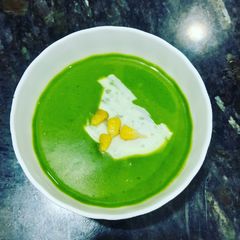 Creamy Spinach soup A picture of Creamy Spinach soup.