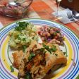 Salmón con papas mayo y ceviche