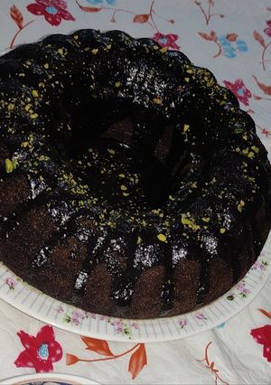 عکسی از دستور کیک خیس شکلاتی