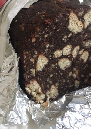 Kekszszalámi recept fotója