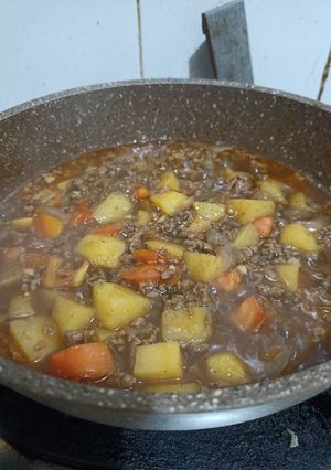 Foto resep Semur daging cincang dan kentang