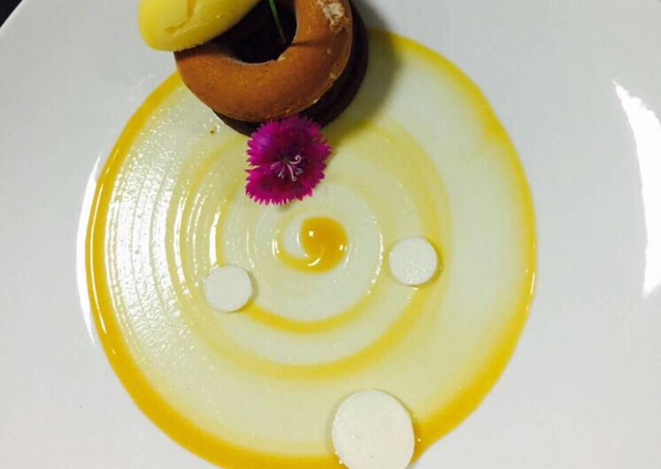 Raw mango doughnut
