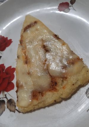 Una foto de Pizza de arroz, riquísima !!!!