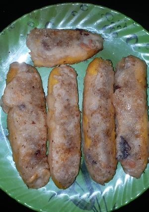 A picture of Stuffed banana.