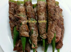 Foto resep Okra roll Beef