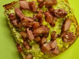 Bacon Avo feta open sandwich