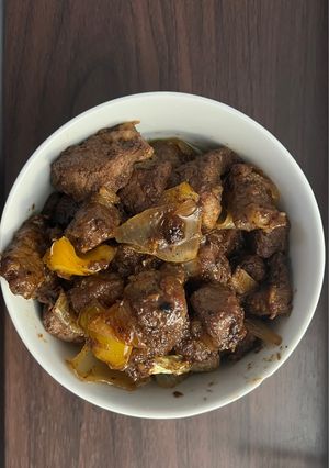 Hình của món Bò lúc lắc.