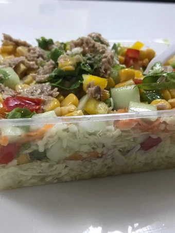 Simple Way Make Recipe Salad with chicken that is Delicious, Delicious}