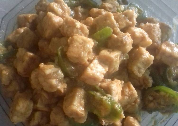 Tempe santan cabe ijo Tempe santan cabe ijo