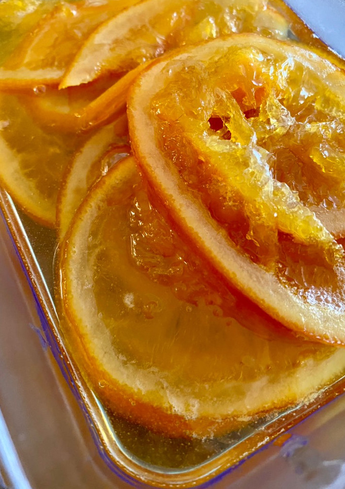 Una foto de Naranja confitada para el roscón de reyes