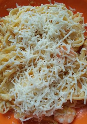 Foto resep Fettucine Saus Udang