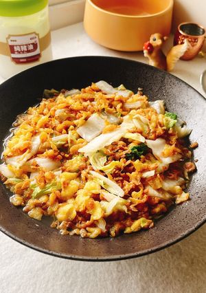 豬油香蛋酥白菜 的食譜成品照片
