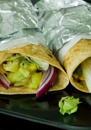 A picture of Aloo Wrap.