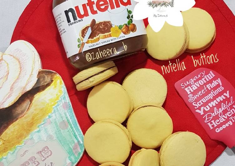 Nutella buttons biscuit