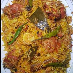 A picture of Street style Biryani.