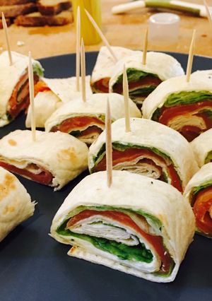 Une photo de Wrap fraîcheur apéro