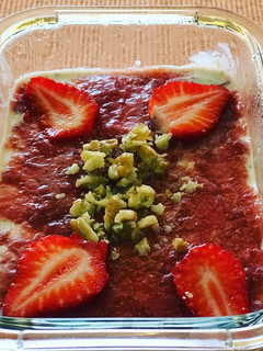 Una foto de Gachas de cheesecakeSin azúcar y FIT