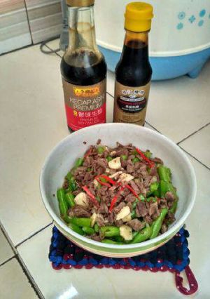 Foto resep Buncis tumis daging sapi