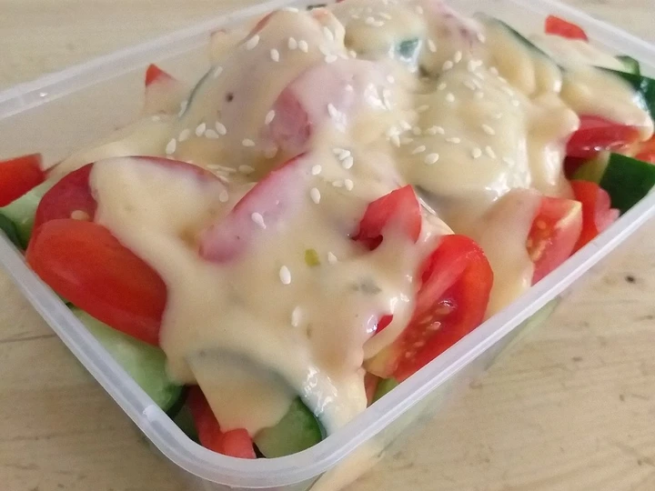Cara Gampang Membikin Resep  Simple salad #1 yang Menggugah Selera, Enak