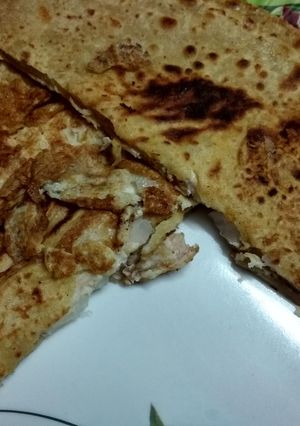 A picture of Egg Paratha.