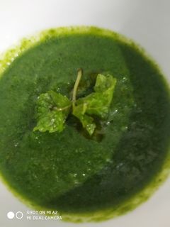 पुदीना और धनिया की चटनी (Pudina aur dhaniya ki chutney recipe in Hindi) रेसिपी मुख्य फोटो