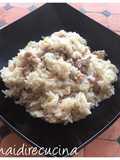 Risotto salsiccia e scamorza affumicata