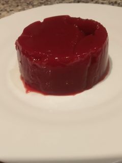 Una foto de Flan de frutas del bosque Vegano