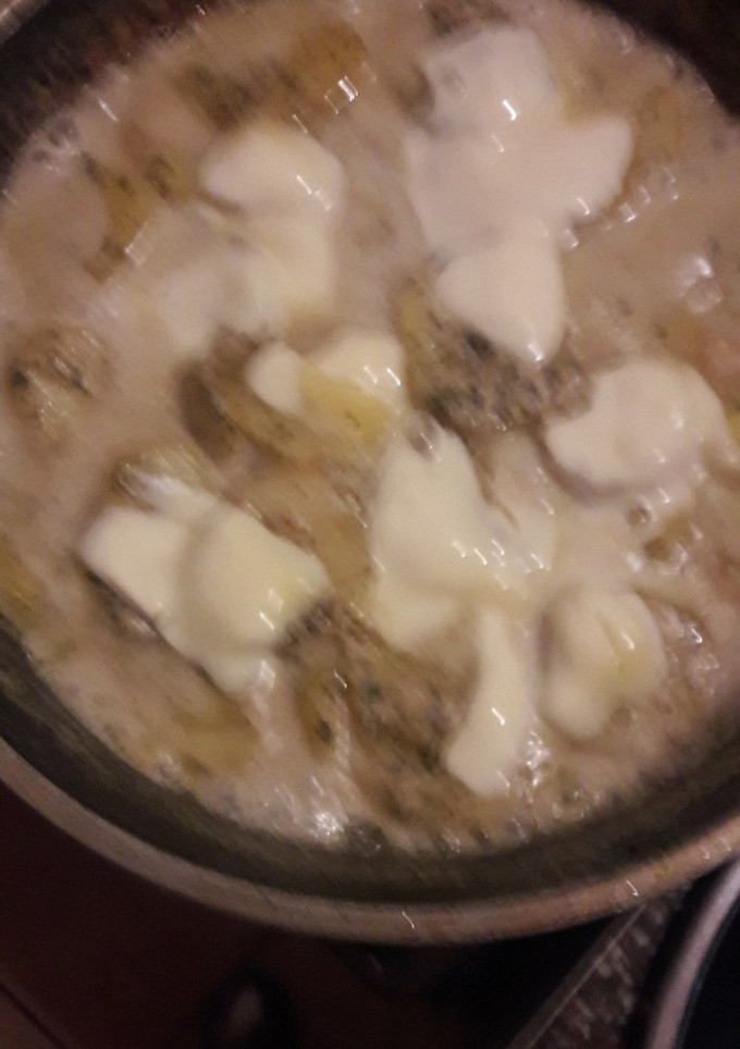 Una foto de Papas a la crema