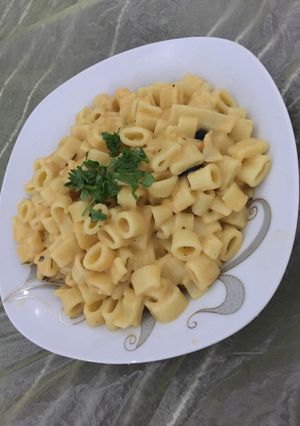 صورة لوصفة مكرونه بالكريمه والجبن
