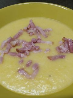 Una foto de Crema de calabaza. Robot Mambo