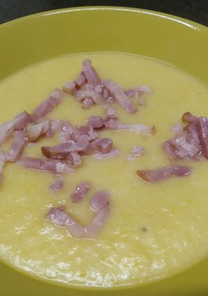 Una foto de Crema de calabaza. Robot Mambo