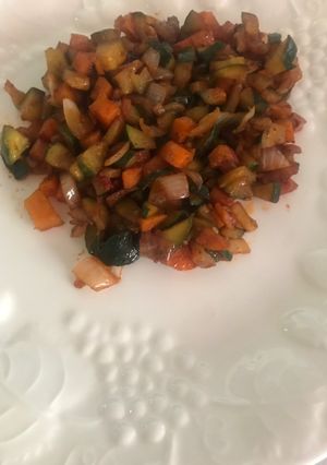 A picture of Stir fry vegetables.