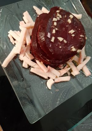 Une photo de Millefeuille de betterave