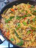 Meat Briyani (Using leftover Roasted Lamb Leg)